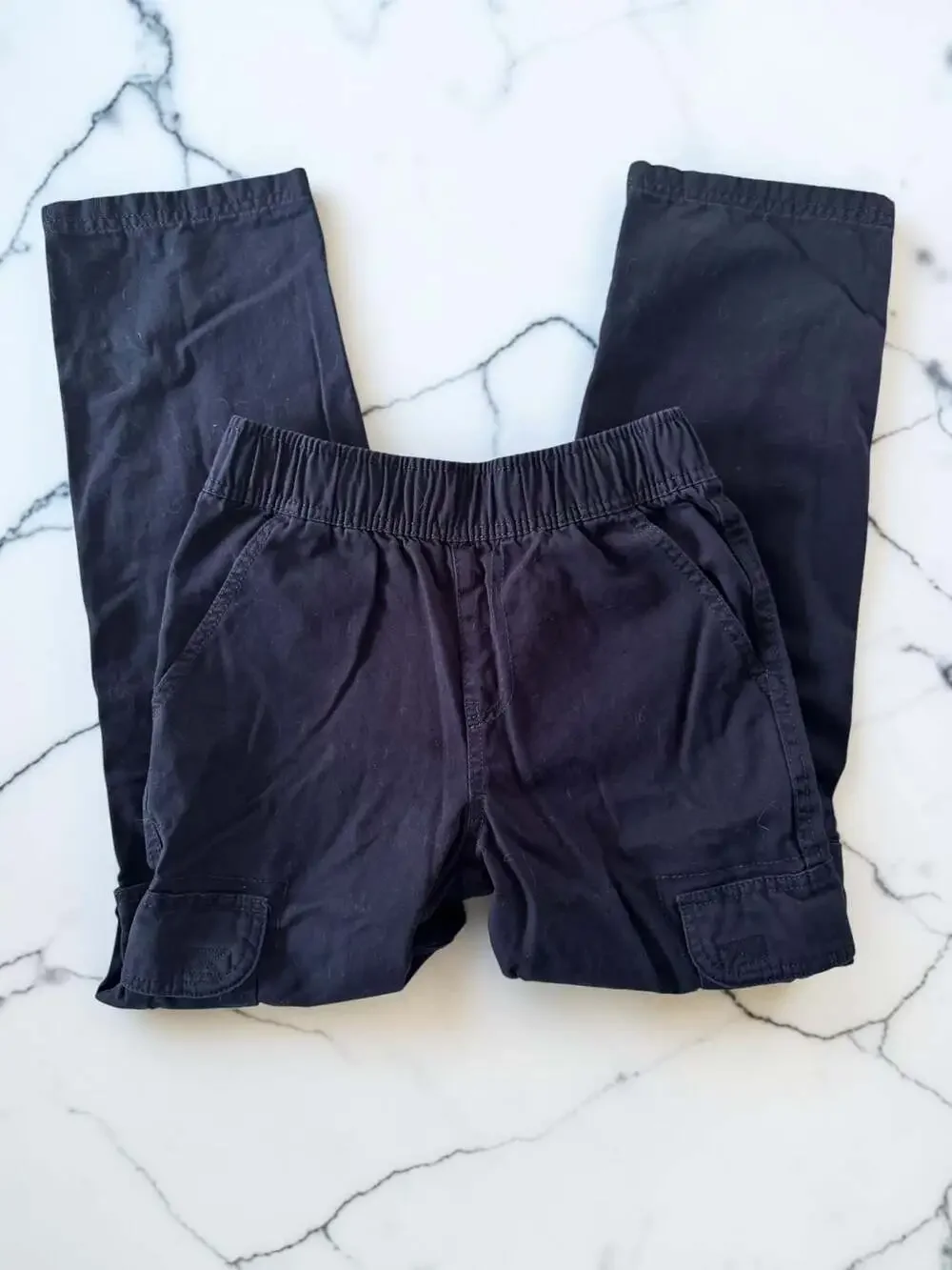 The Children's Place Boys Navy Blue Cargo Jogger Pants Size 8